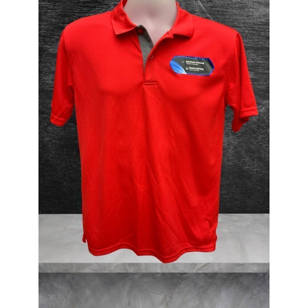 George red short sleeve moisture wicking odor control boys polo shirt NEW XXL/18